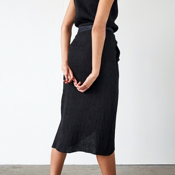 Ajaie Alaie Drawstring Midi Skirt with Pleats - Picture 4 of 8